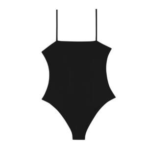 NEW MIKOH women's malta square neck one piece in noir
